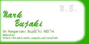 mark bujaki business card